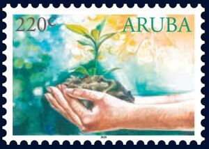 Aruba 2020 Earth Day, 50th Anniversary stamp