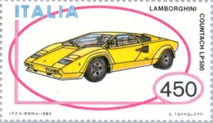 Italy 1985 Italian Motor Industry- Lamborghini stamp