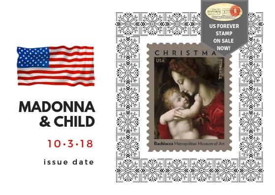 Madonna and Child by Bachiacca US Forever Stamp