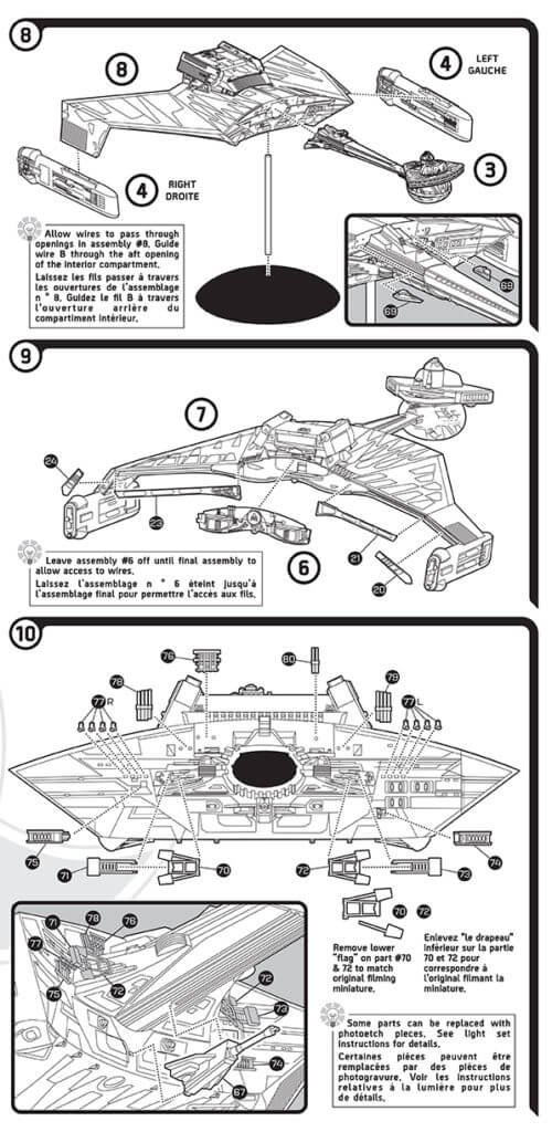 Polar Lights Model Kits: Klingon K’t’inga instruction revisions