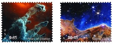 US Priority Final Frontier Mail stamps