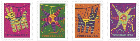 US Forever Piñatas stamps