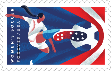 Women's Soccer US Forever Stamp