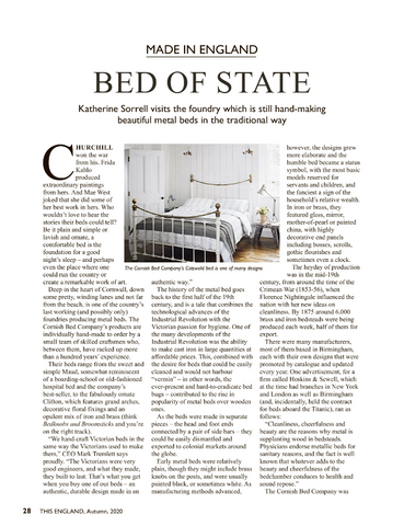 The Cornish Bed Company featured in This England magazine, Autumn issue