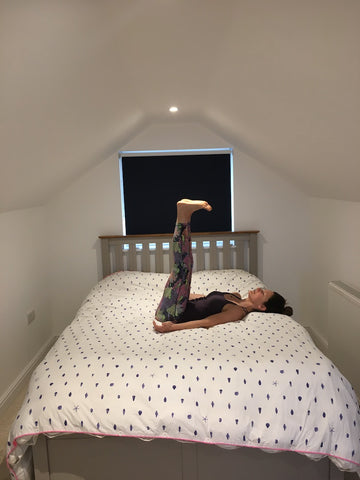 Waterfall Yoga Pose | Ellie Murray | Cornish Bed Company 