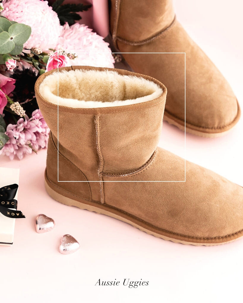 Aussie Uggies Mother's Day Classic Short Ugg Boot Chestnut