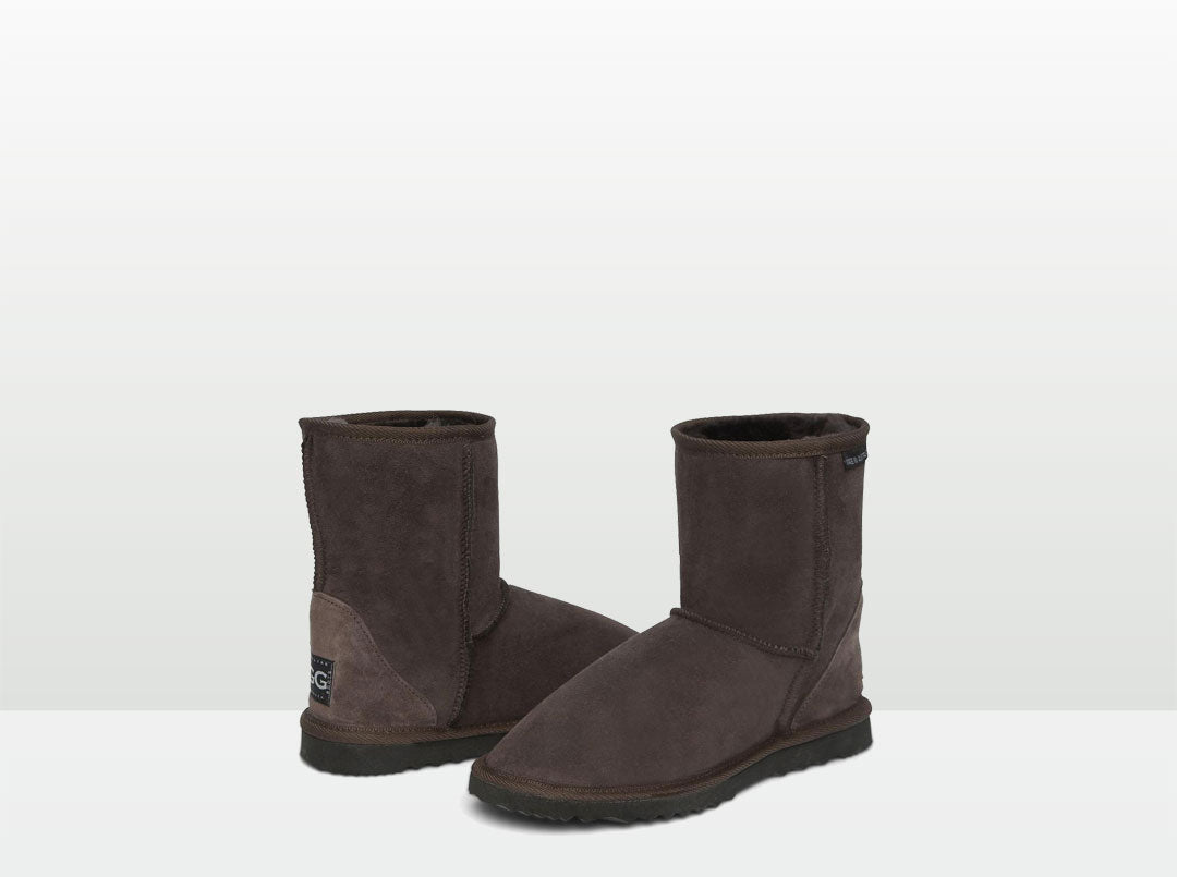 chocolate leather ugg boots