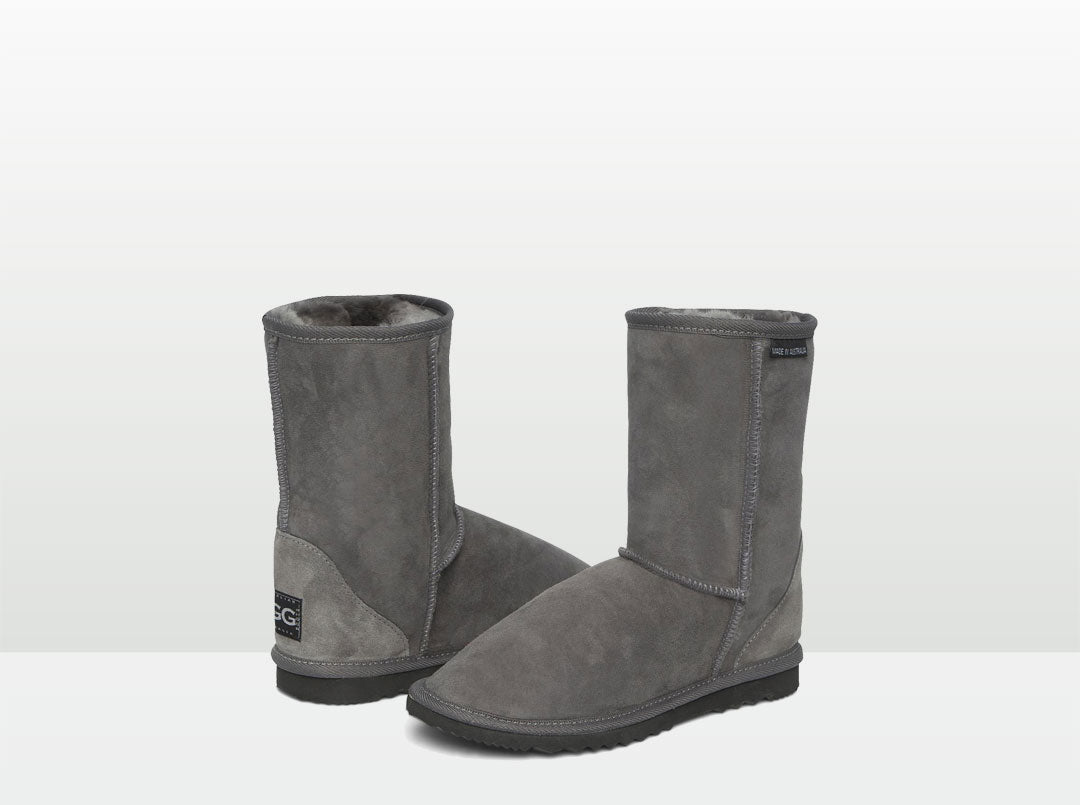 grey leather ugg boots