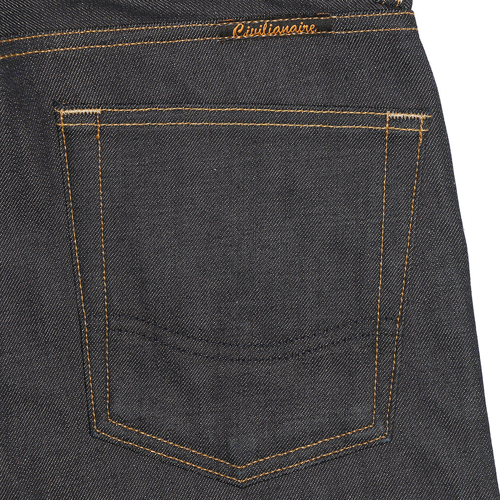 Men's 13.5 oz Gold Selvage Denim Slim Jean - Indigo – Civilianaire