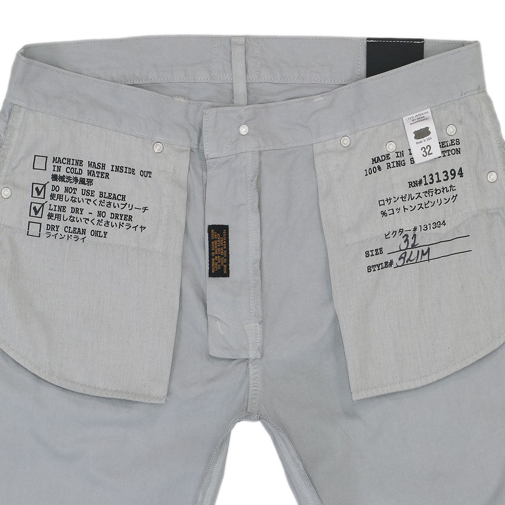 5-Pocket Slim Fit Twill Pants - FROST