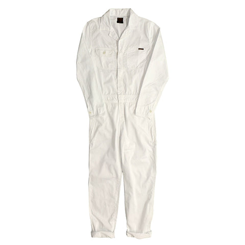 white cotton overalls