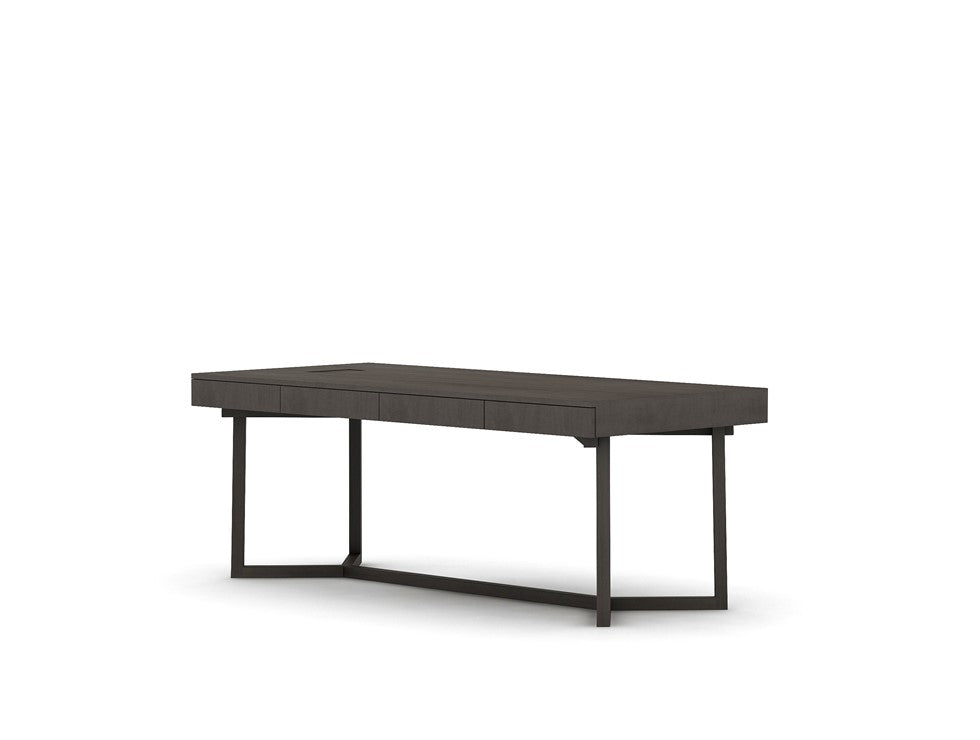 slim grey desk