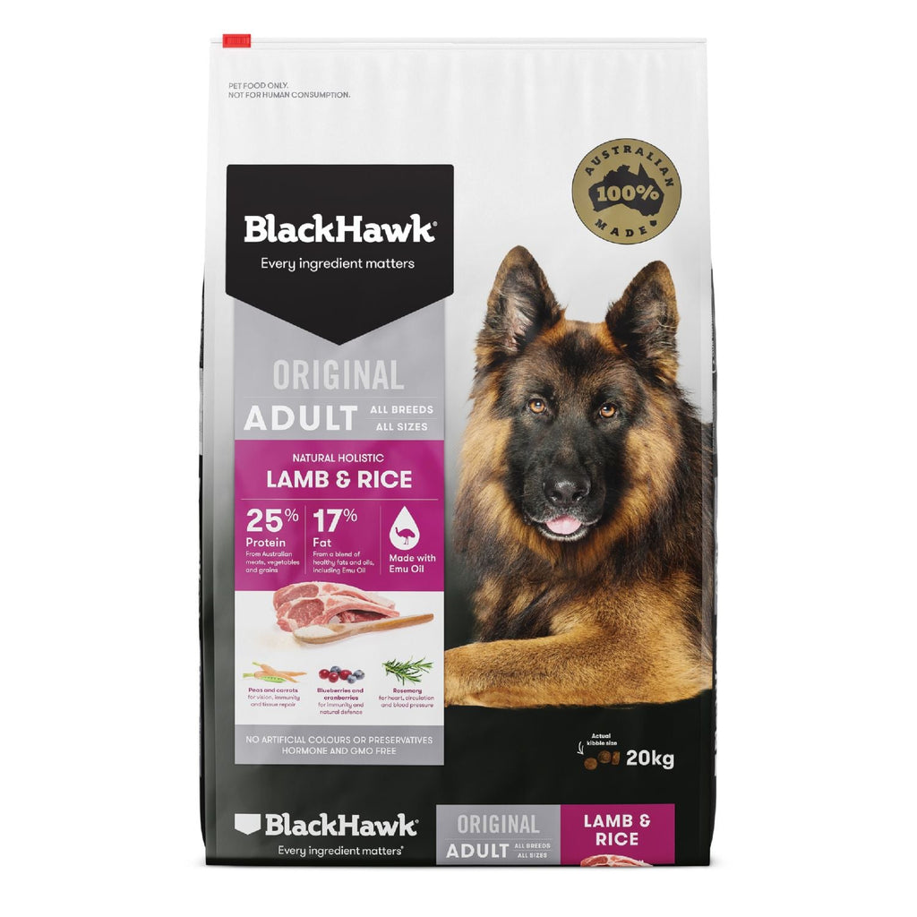 black hawk lamb and rice puppy 20kg