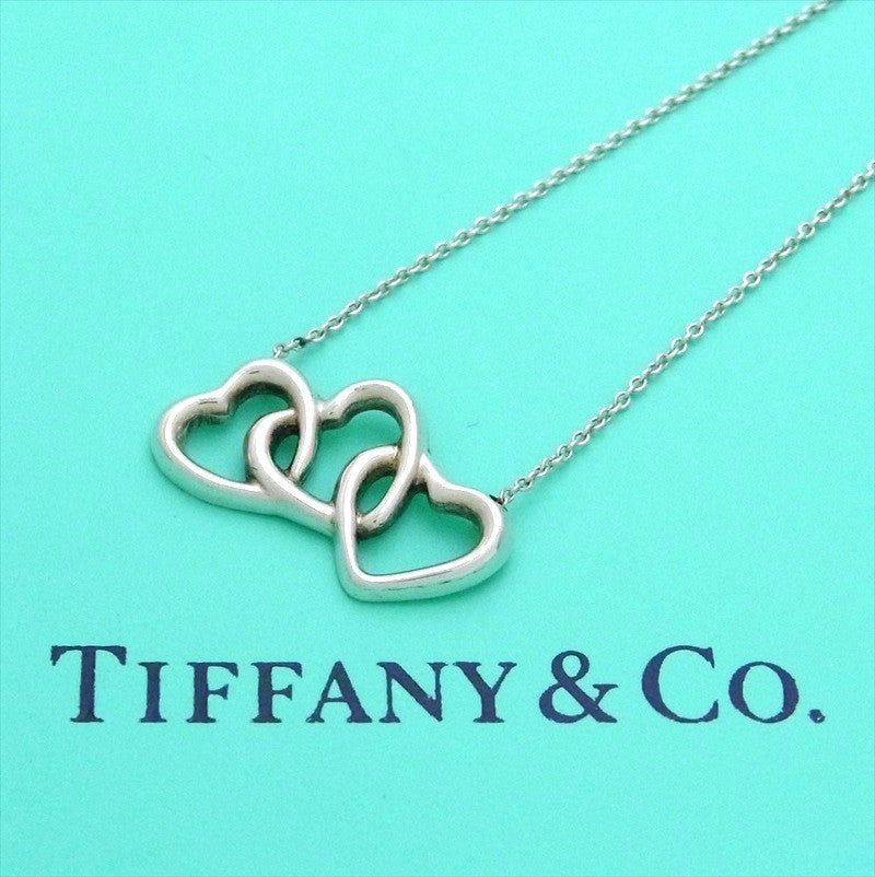 tiffany triple heart necklace