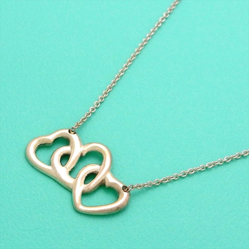 tiffany three heart necklace