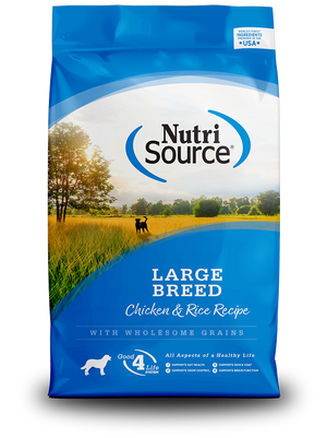 Nutrisource Large Breed Chicken & Rice 26lb - DirtyDogs - Nutrisource Chicken And Rice