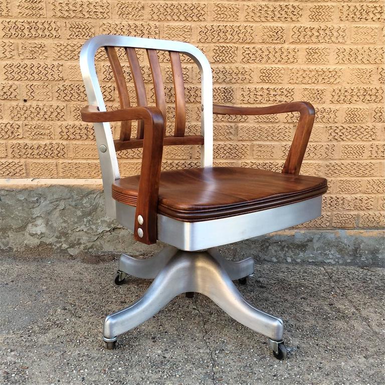Vintage Aluminum Shaw Walker Desk Chair Cityfoundry