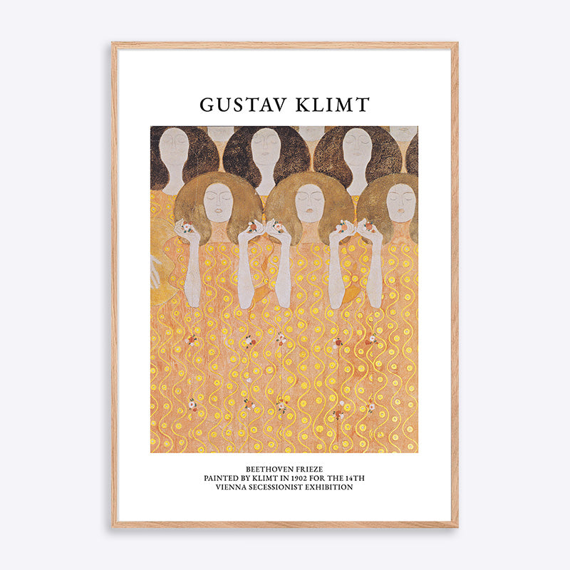 Billede af Gustav Klimt Beethoven Frieze - 21x30 cm