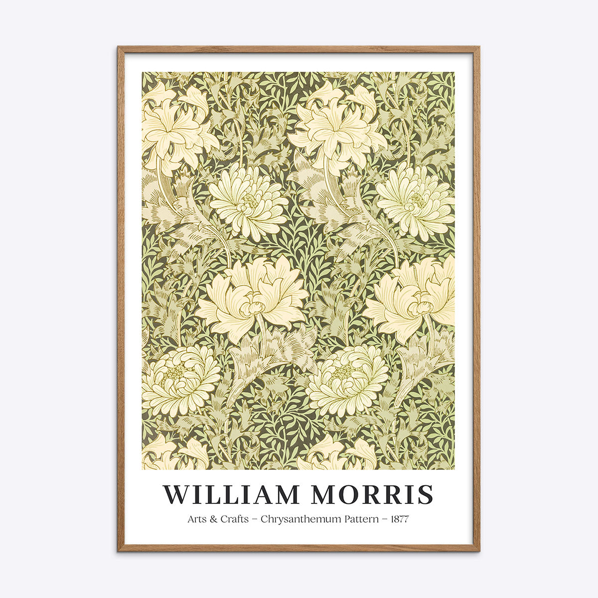 Billede af William Morris Chrysanthemum Pattern - 21x30 cm