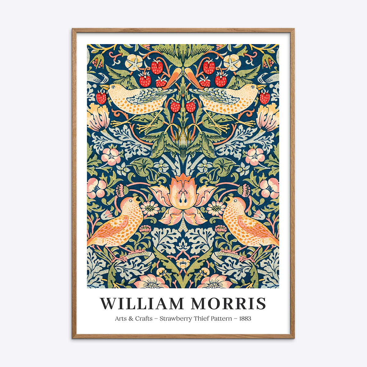 Se William Morris Strawberry Thief - 50x70 cm hos Poster Society