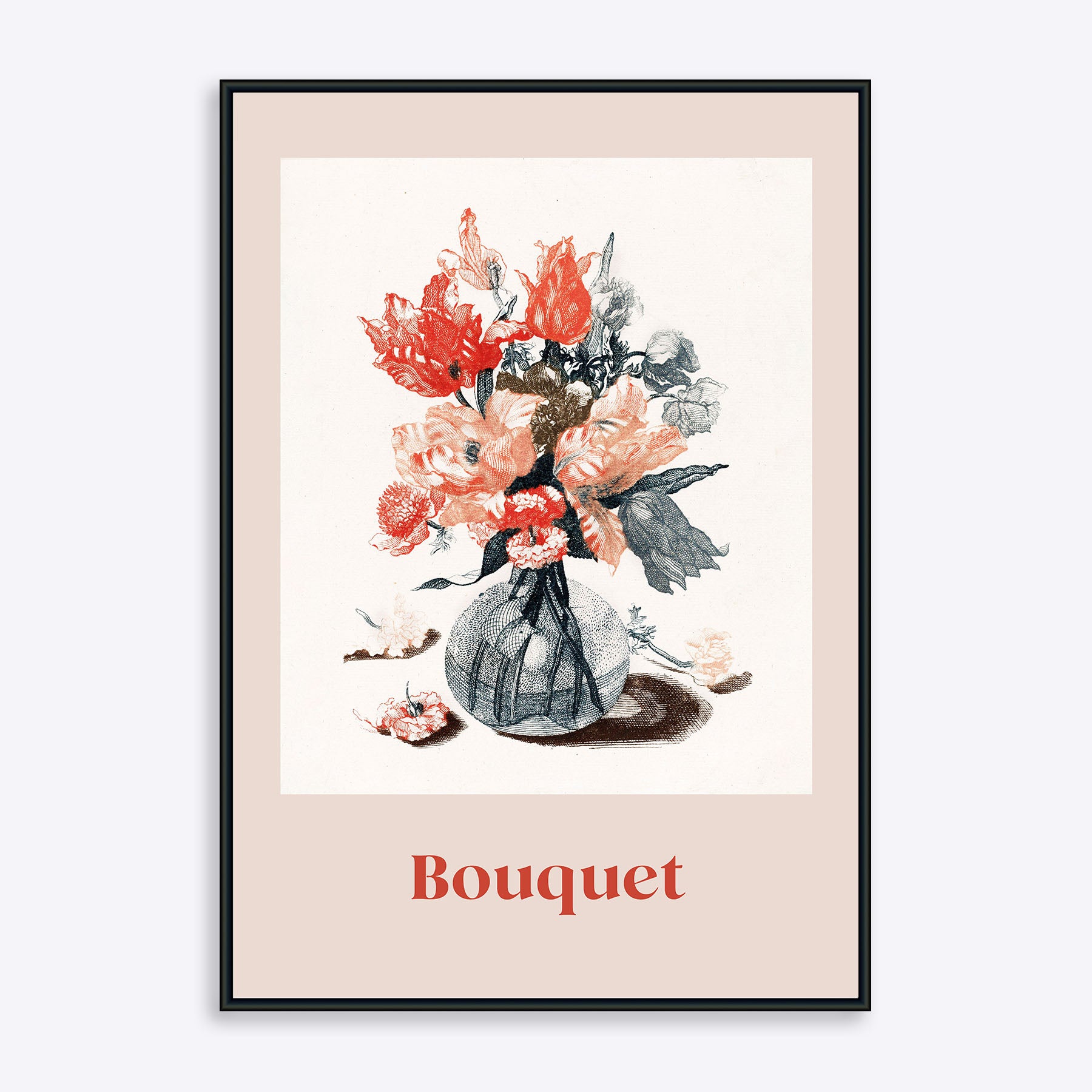 Se Bouquet - 30x40 cm hos Poster Society