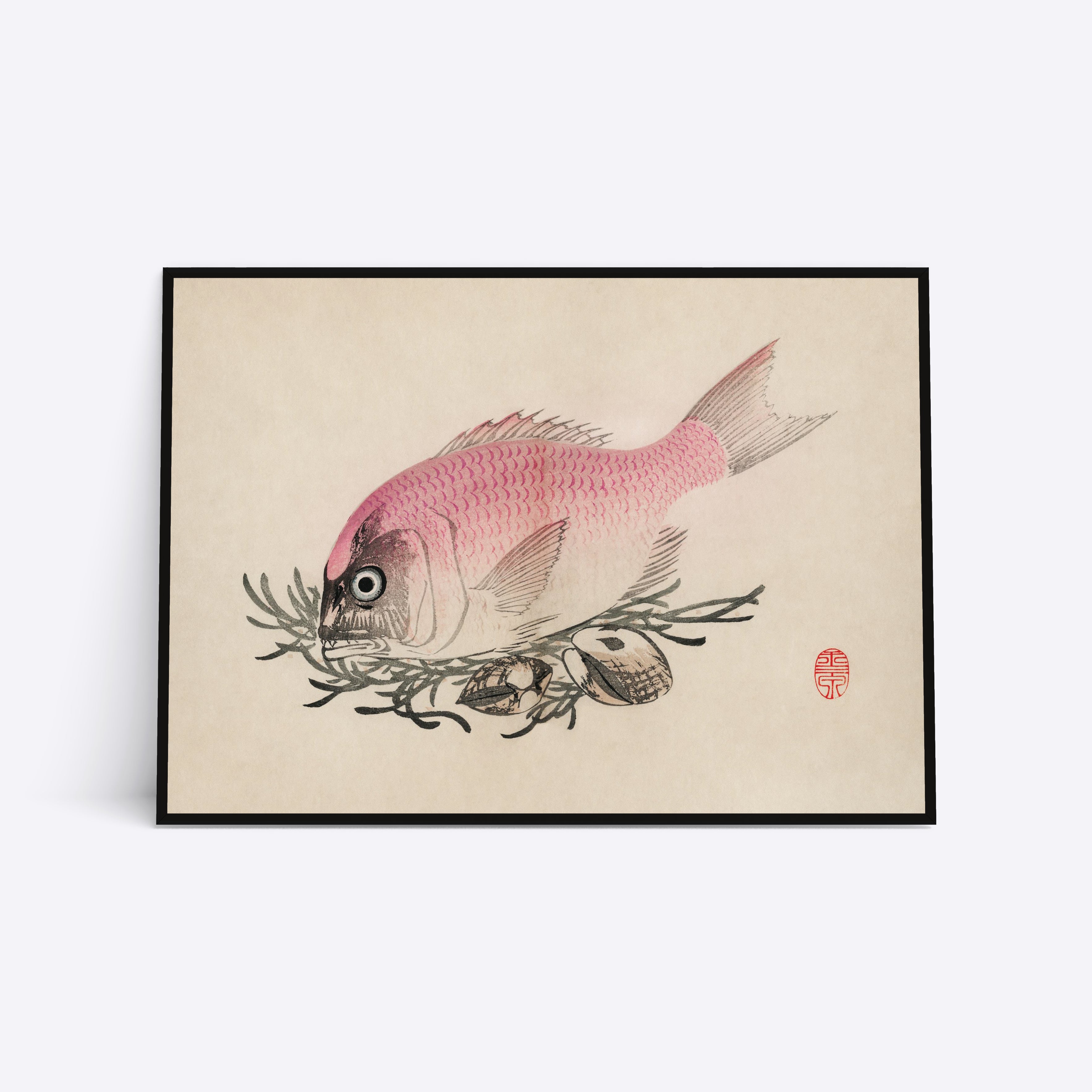 Billede af Rosa Fish - 21x30 cm