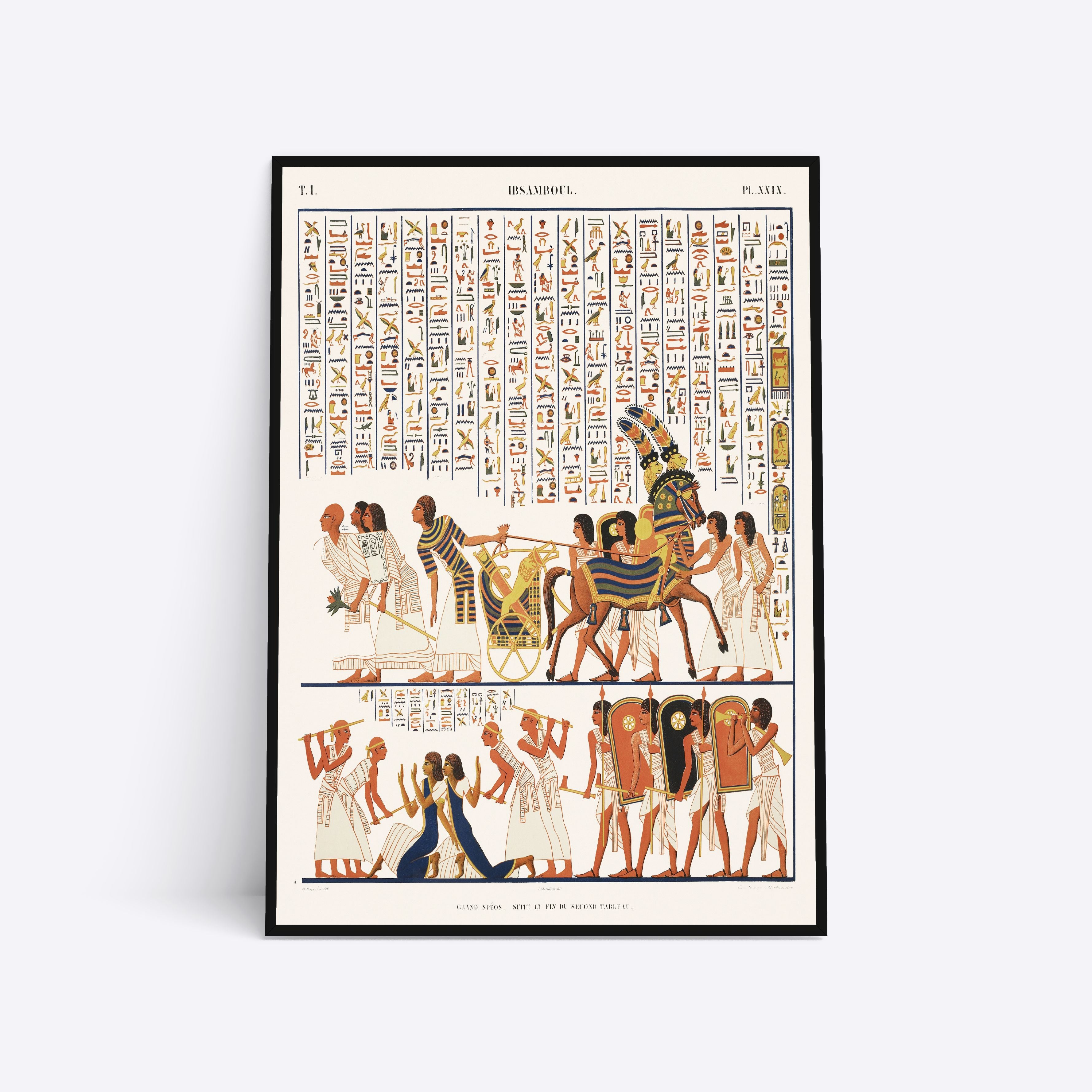 Se Egyptian Characters - 30x40 cm hos Poster Society