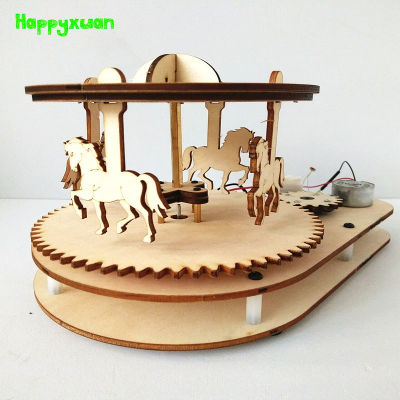 wooden carousel toy