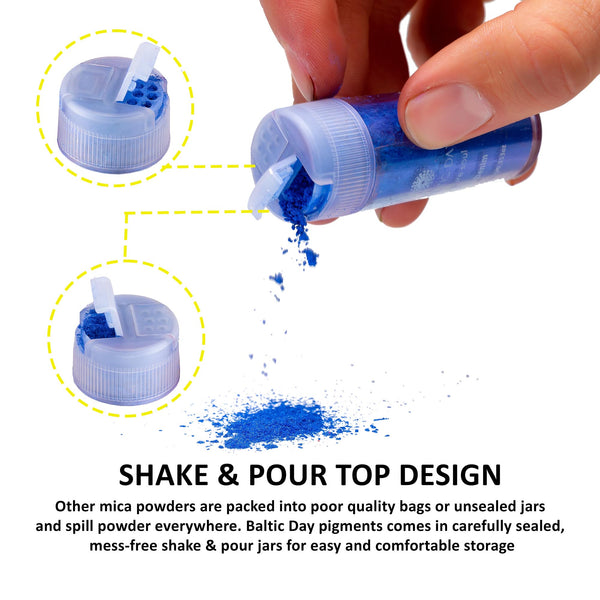 epoxy resin color pigment in bottle shake and pour jars