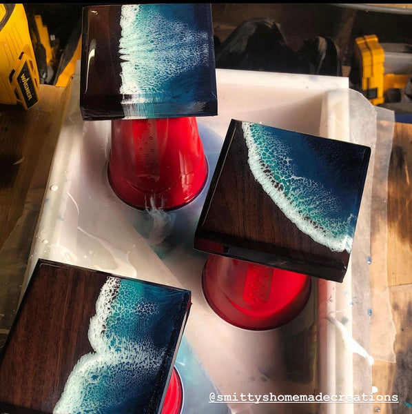 How to Make Epoxy Resin Coasters - Shop at Blu
