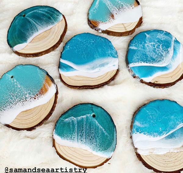 resin beach coasters