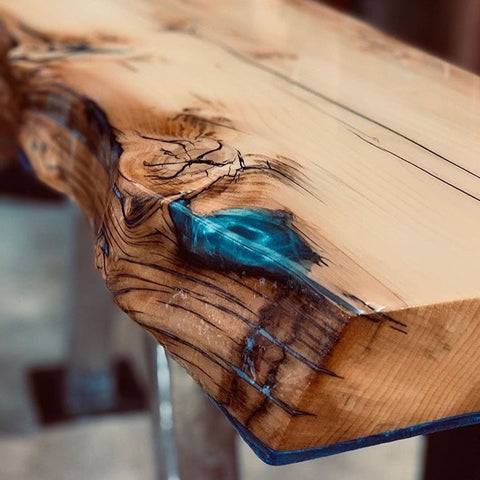 epoxy resin voids in wood and cracks