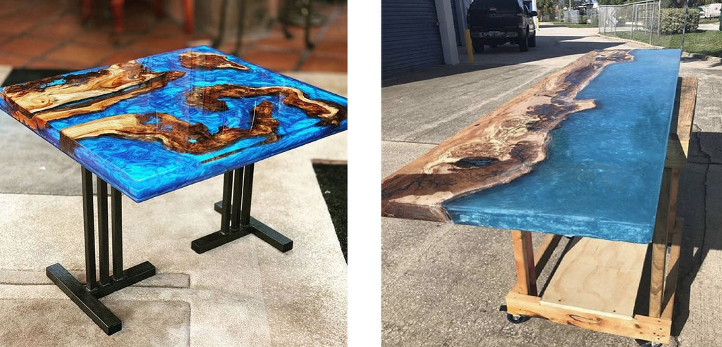 creative resin river table ideas