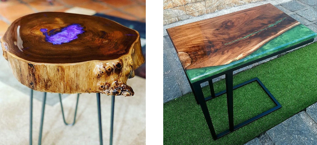 epoxy resin coffee table