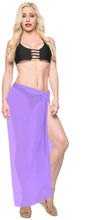 Load image into Gallery viewer, la-leela-womens-bikini-beach-wrap-hawaiian-sarong-swimming-suit-bathing-pareo-beachwear-valentines-day-dress-cover-up-long-78x42-purple-119720
