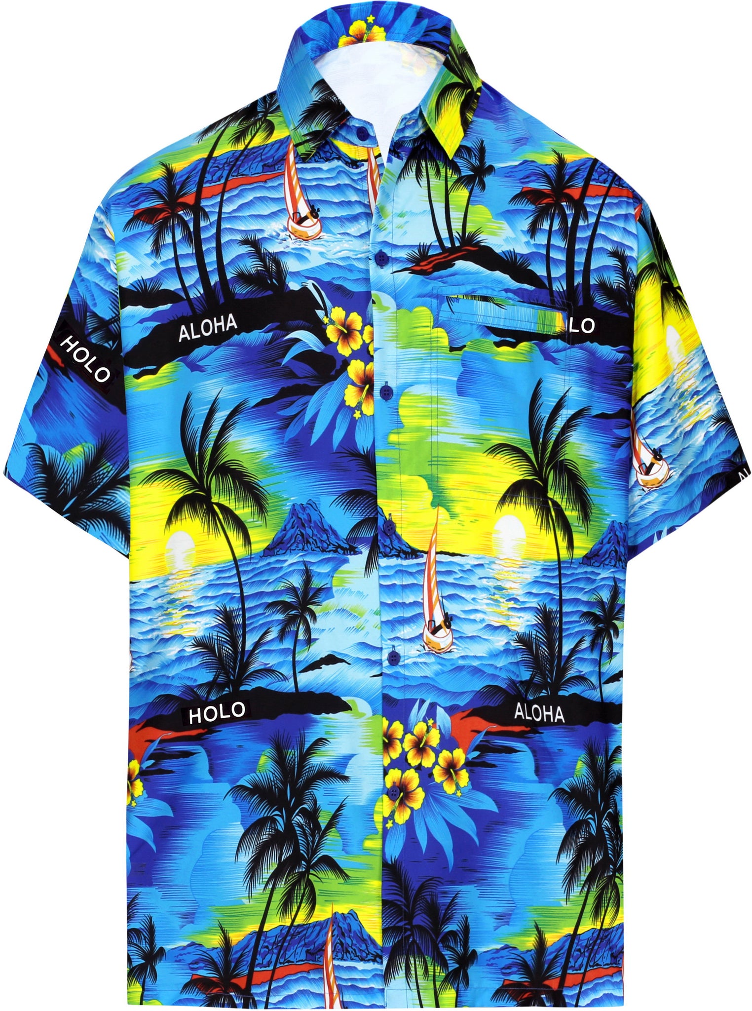 la-leela-mens-casual-beach-hawaiian-shirt-aloha-theme-tropical-beach ...
