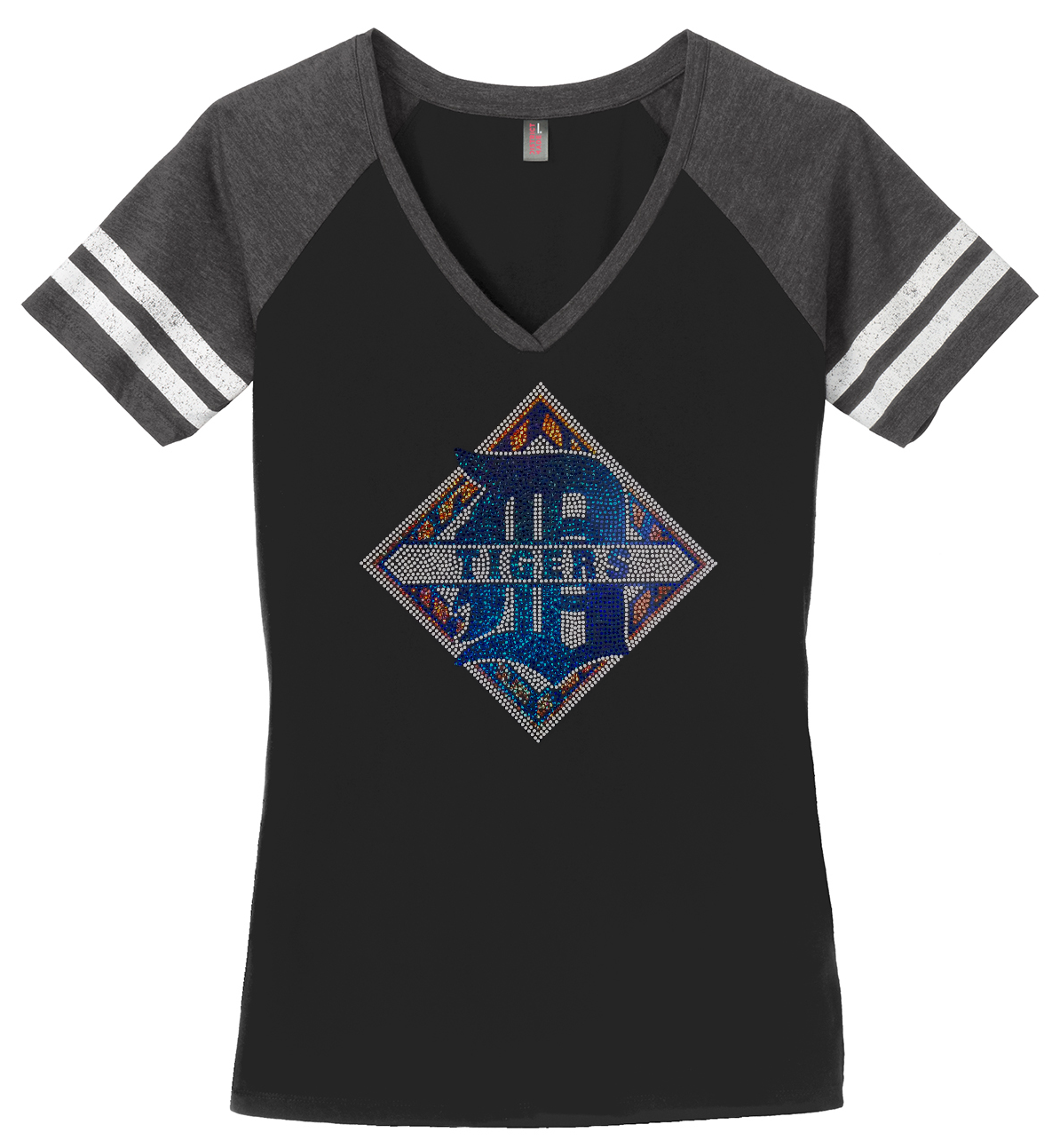 rhinestone detroit tigers shirt