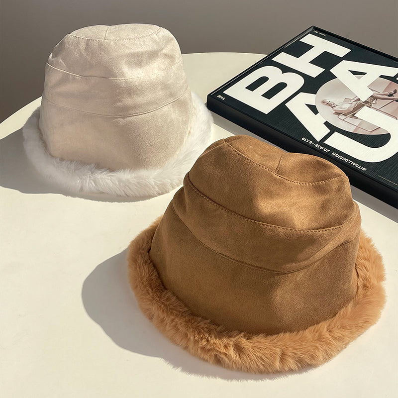 UGG Fluffy Suede Bucket Hat