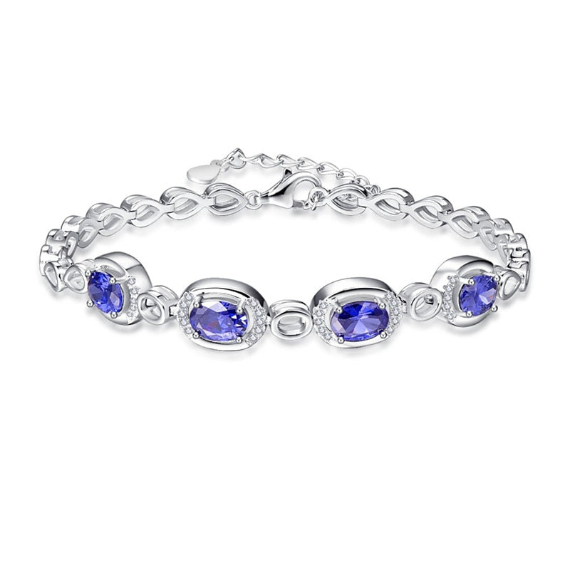 women's sterling silver chain link bracelet