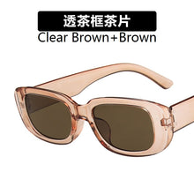 Load image into Gallery viewer, European and American small frame sunglasses simple square  sunglasses  punk street shoot  show glasses