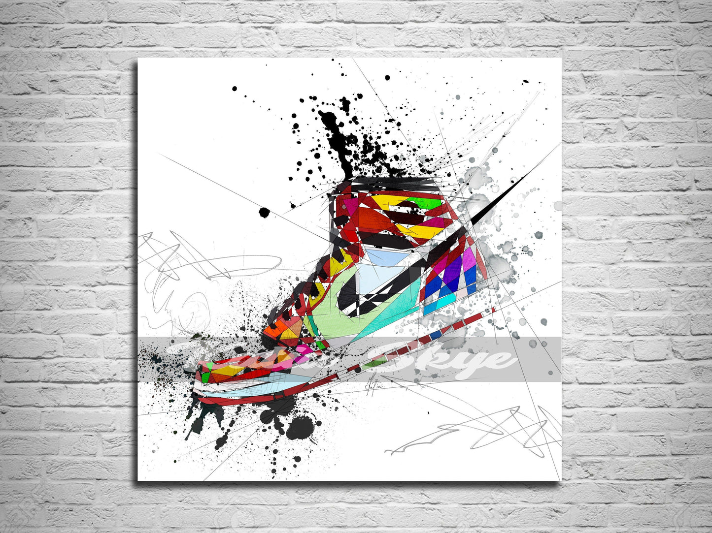 Canvas Print Air Jordan Sneakers Poster, Basketball Wall Art - katiaSkye –  KatiaSkye