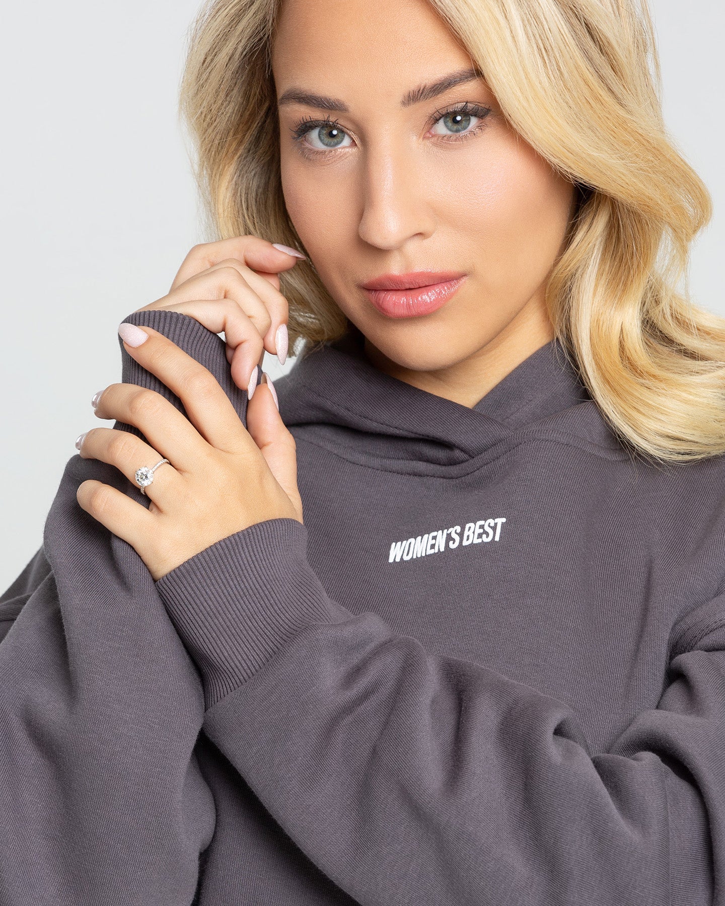 Charcoal Cropped Hoodie - Women | Women's Best