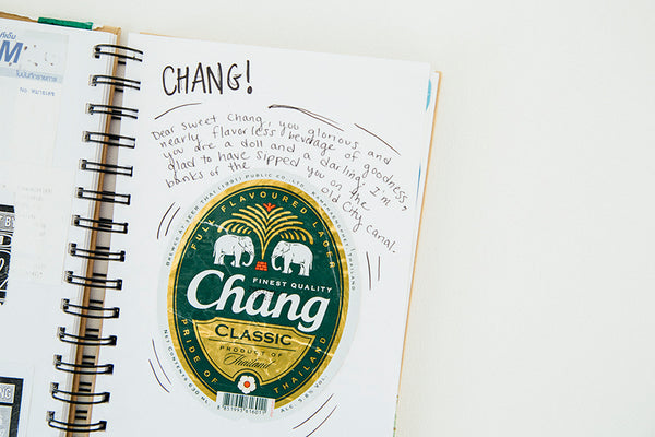 Travel journal ideas - beer labels