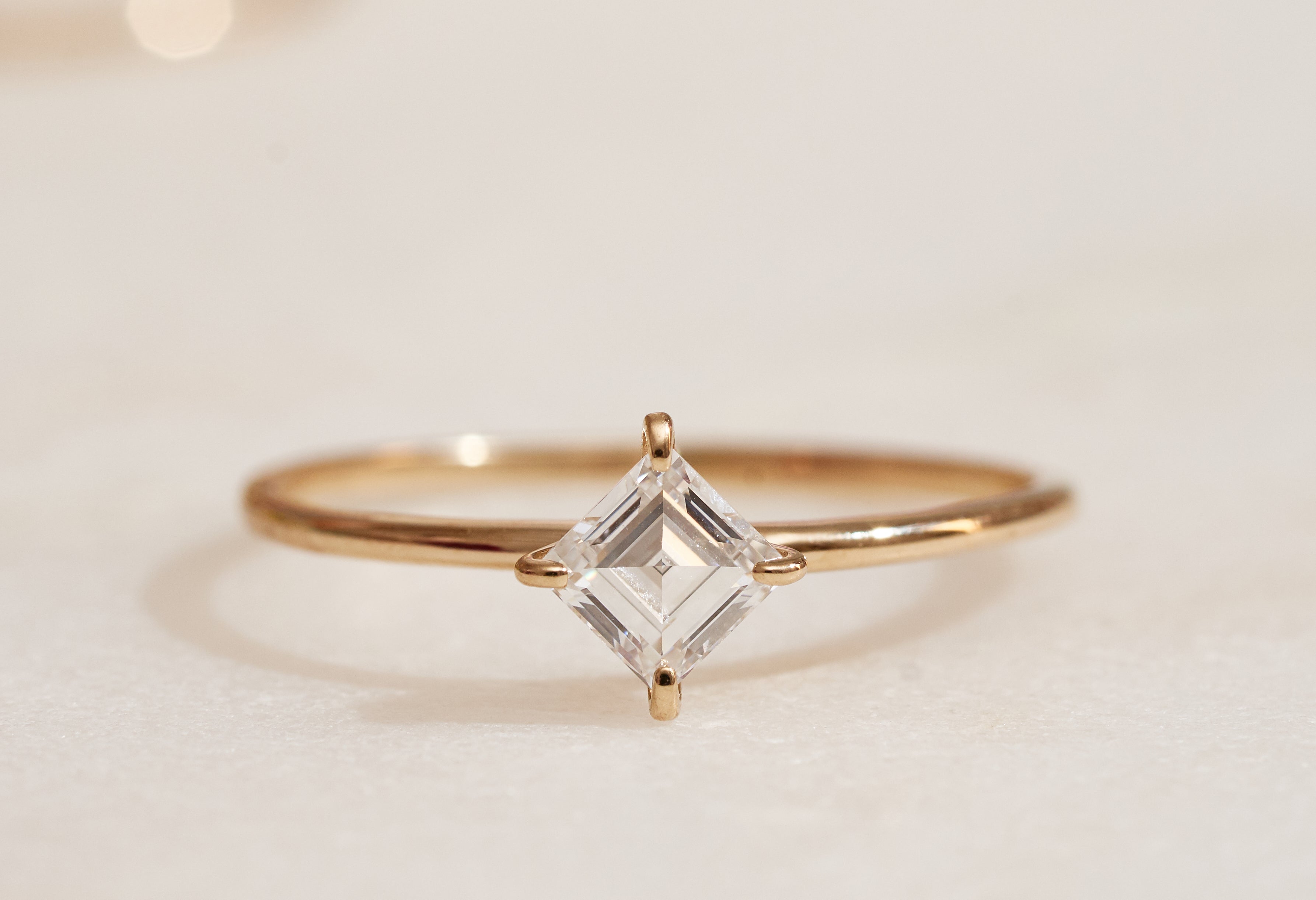 Square Cut Diamond Ring – AKIND
