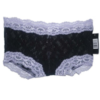 All Lace Black with Lilac Trim