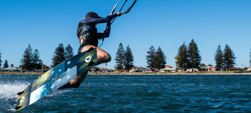 kitesurf trick darkslide duotone kiteboarding team rider