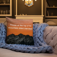 Load image into Gallery viewer, Top of The Mountain Premium Pillow