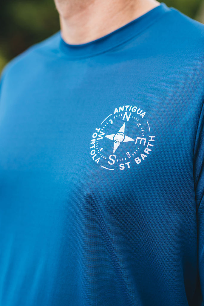 R3 Tortola Compass UPF50 Shirt - Racing Blue – HIHO