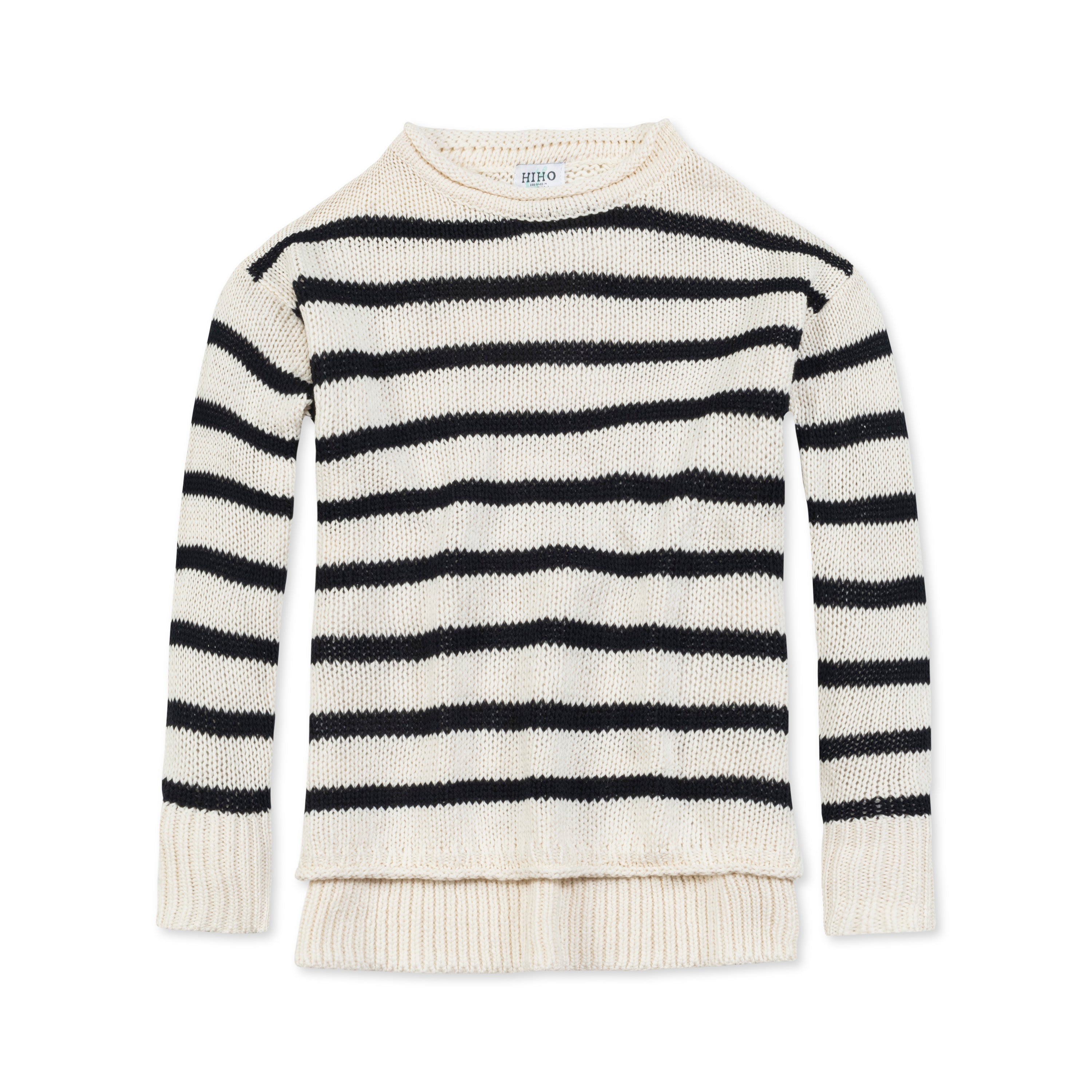 Relaxed Crew Sweater - Night Sky Stripe – HIHO