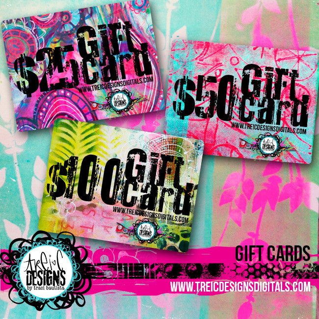 treiCdesigns DIGITALS gift card